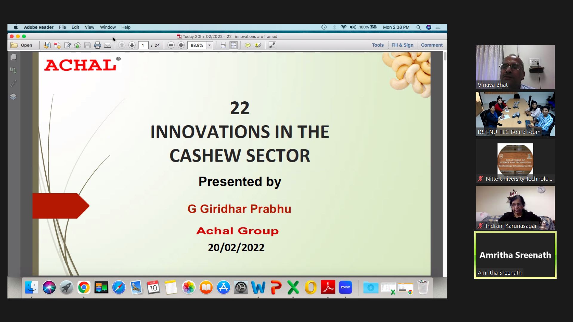First slide