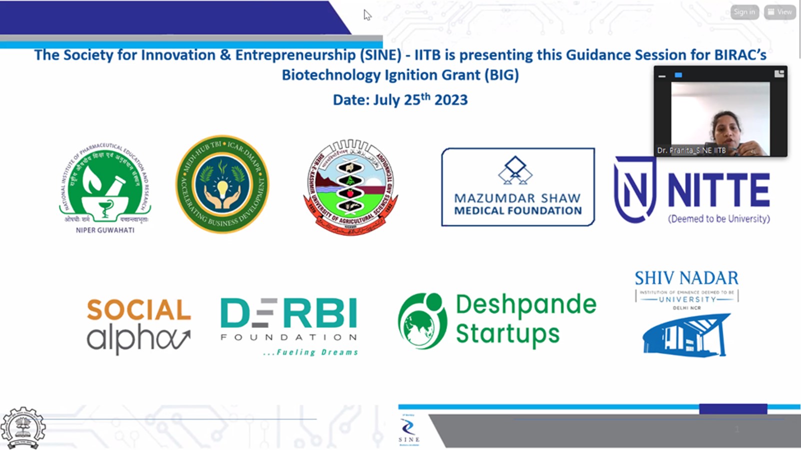 First slide